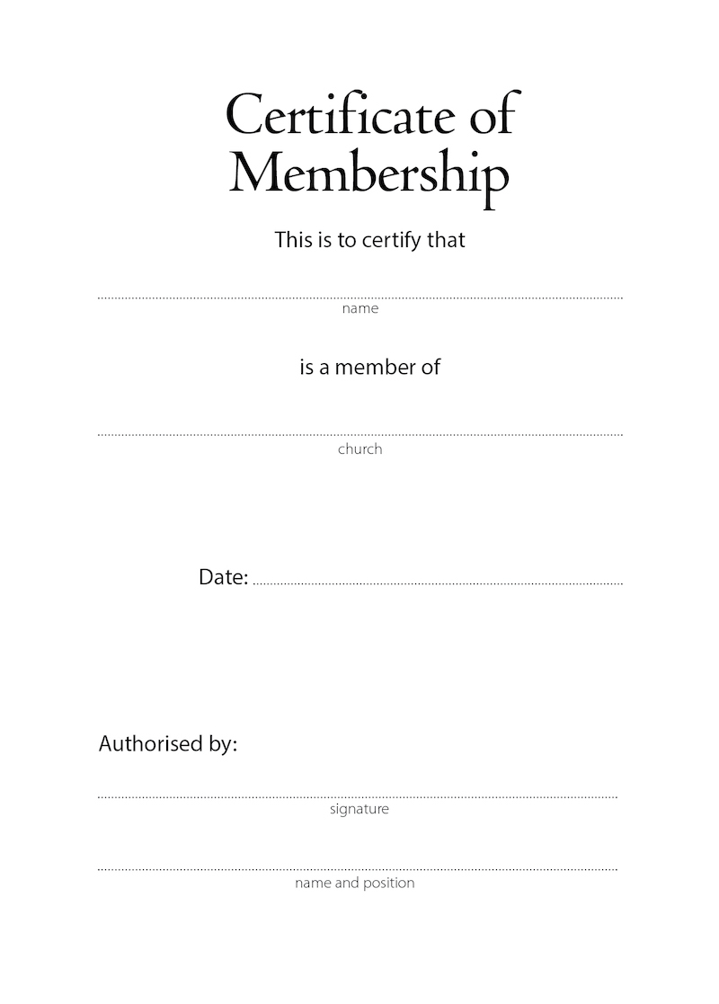 Membership certificate - MediaCom Education