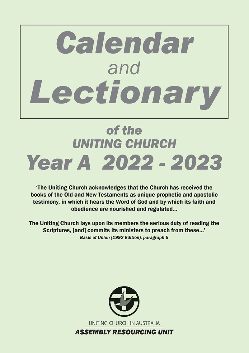 Calendar and Lectionary 2023 Year A Education